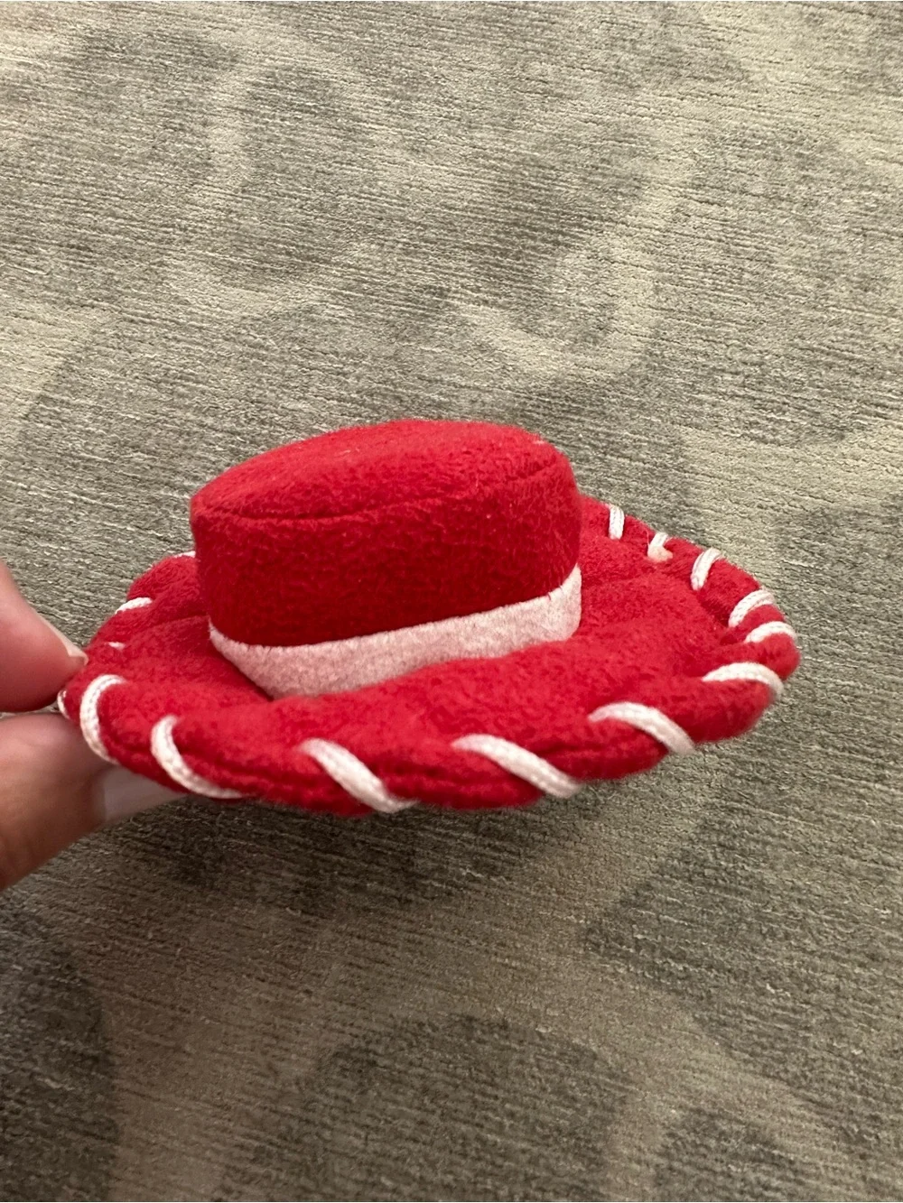Jesse Toy Story plush “hat” w hair clips